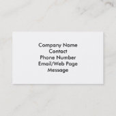 海の海の貝の名刺 名刺 (裏面)