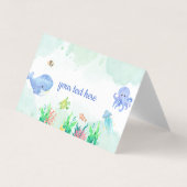 海の海パーティービュッフェフードテントカードの下 (正面)