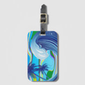 海の海ビッグウェーブ水両面キーチェーン ラゲッジタグ (正面縦)