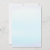 海の海動物の男の子1歳の誕生日 招待状 (裏面)