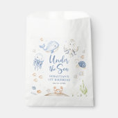 海の海動物の誕生日パーティーの下 フェイバーバッグ (正面)