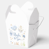 海の海動物の誕生日パーティーの下 フェイバーボックス (オープン)