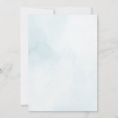 海の海動物の誕生日パーティーの下 招待状 (裏面)