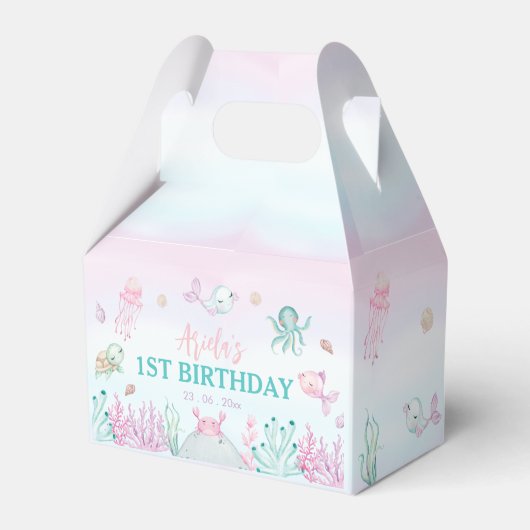 海の海動物1st誕生日 フェイバーボックス (裏面サイド)