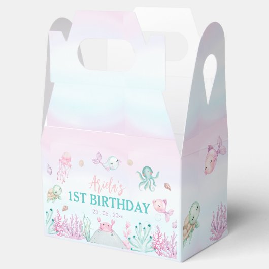 海の海動物1st誕生日 フェイバーボックス (オープン)