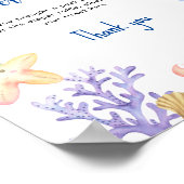 海の海動物 – おむつラッフルゲーム ポスター (角)