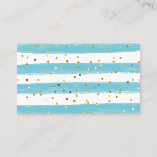 海の海水の下で赤ちゃんシャワーおむつ エンクロージャーカード (裏面)