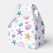 海の海洋生物のパターンの下に感謝ID1143 フェイバーボックス (裏面サイド)