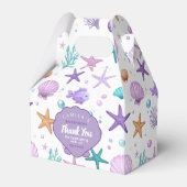 海の海洋生物のパターンの下に感謝ID1143 フェイバーボックス (正面サイド)