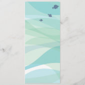 海の海洋生物メニュー夕食カード メニュー (裏面)