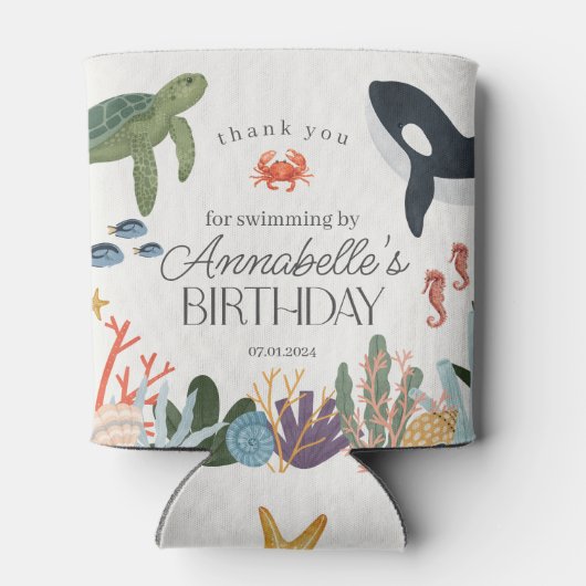 海の海誕生会の好意の下 缶クーラー (裏面)