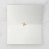 海の海誕生日またはベビーシャワーの下 プレイスカード (内部開封)