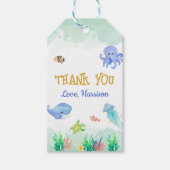 海の海誕生日パーティーの好意で ギフトタグ (正面)