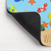 海の海魚といかりキッド名の下 マウスパッド (コーナー)