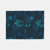 海の深い フリースブランケット (正面(横))