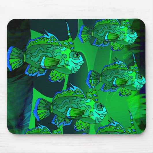 海の深い マウスパッド (正面)