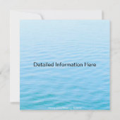 海の深さ;優しい愛 / 様々なシーンに対応 招待状 (裏面)