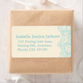 海の渦巻きクリームラージ結婚の返り応答ラベル ラベル (インサイチュ)