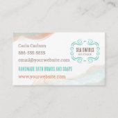 海の渦巻きビーチ水カラー名刺 名刺 (正面)