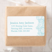 海の渦巻き白ラージ結婚の返り返信ラベル ラベル (インサイチュ)