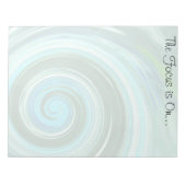 海の渦巻き裂けオフのカスタムノートパッド~2サイズ ノートパッド (正面)