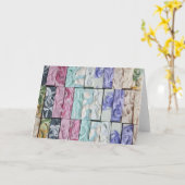 海の渦巻き – ソープアートグリーティングカード カード (黄色い花)