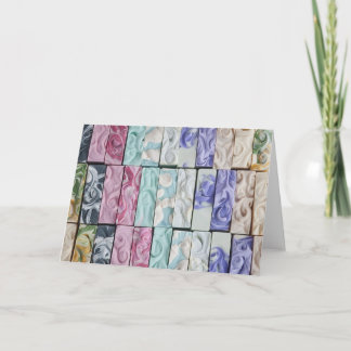 海の渦巻き – ソープアートグリーティングカード カード