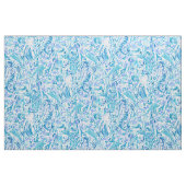 海の演劇の水の沿岸人魚のプリント ファブリック (ファットクウォーター)