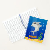 海の漫画の下の灰色のサメの子供 ノートブック (内部)