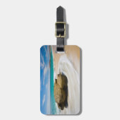 海の潮がビーチ ラゲッジタグ (正面縦)