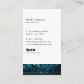 海の潮モダンな名刺 名刺 (裏面)