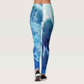 海の潮抽象芸術のレギンス レギンス (裏面)