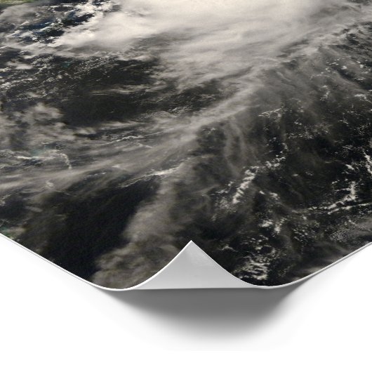 海の熱帯性嵐のカリブのグスタフ ポスター (角)