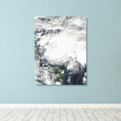 海の熱帯性嵐カリブの井田 キャンバスプリント (インサイチュ (ウッドフロア))