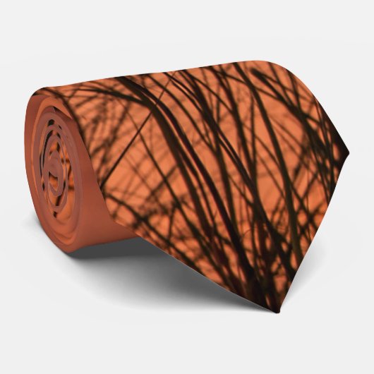 海の燕麦の夕日 ネクタイ (ロール)