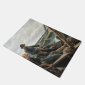 海の父と娘（アルバート・エーデルフェルト著） ドアマット (アングル)