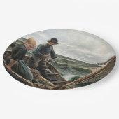 海の父と娘(アルバート・エーデルフェルト著) ペーパープレート (アングル)