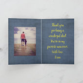 海の父の日のカードをセーリング カード (内部)