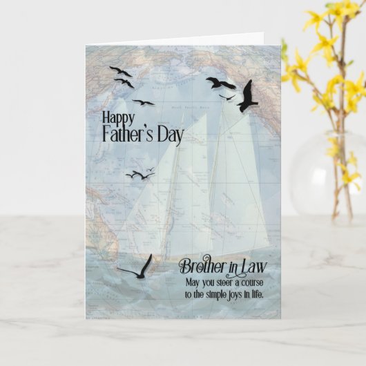 海の父の日を航海する法律の兄弟 カード (黄色い花)