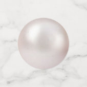 海の牡蠣の貝殻、星と真珠のアイボリーテーブル コンフェッティ (スモール正面)