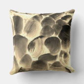 海の牡蠣殻、色をベージュに変更 クッション (裏面)