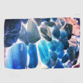 海の牡蠣殻、色を青から灰色に変更 ゴルフタオル (横)