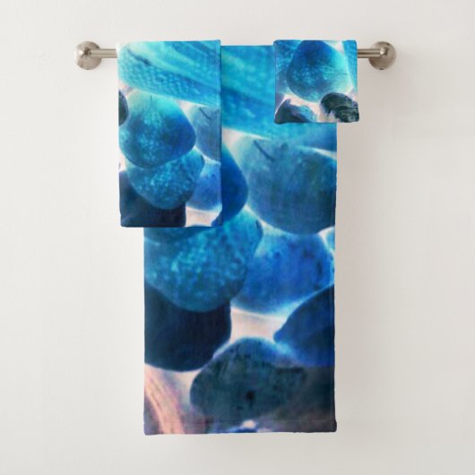 海の牡蠣殻、色を青から灰色に変更 バスタオルセット (インサイチュ)