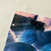 海の牡蠣殻、色を青から灰色に変更 ビーチタオル (インサイチュ)