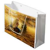 海の王女 – 日没のファンタジー人魚 ラージペーパーバッグ (正面アングル)