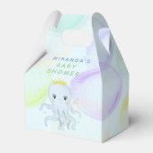 海の王子タコ少年の赤ちゃんシャワーの下 フェイバーボックス (正面サイド)