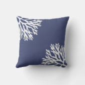 海の珊瑚のシルエット(海軍) クッション (裏面)