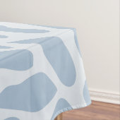 海の珊瑚のシルエット(風化させた青) テーブルクロス (インサイチュ)