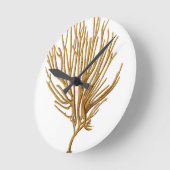 海の珊瑚第12ビーチの沿岸航海のなテーマ ラウンド壁時計 (傾斜)