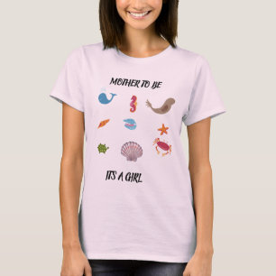 海の生き物が私たちの赤ちゃん娘を歓迎 Tシャツ